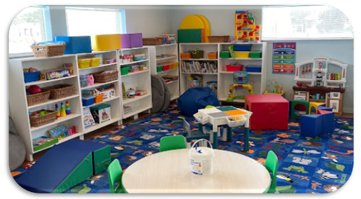 Vibrant reading room at one of our resource centers